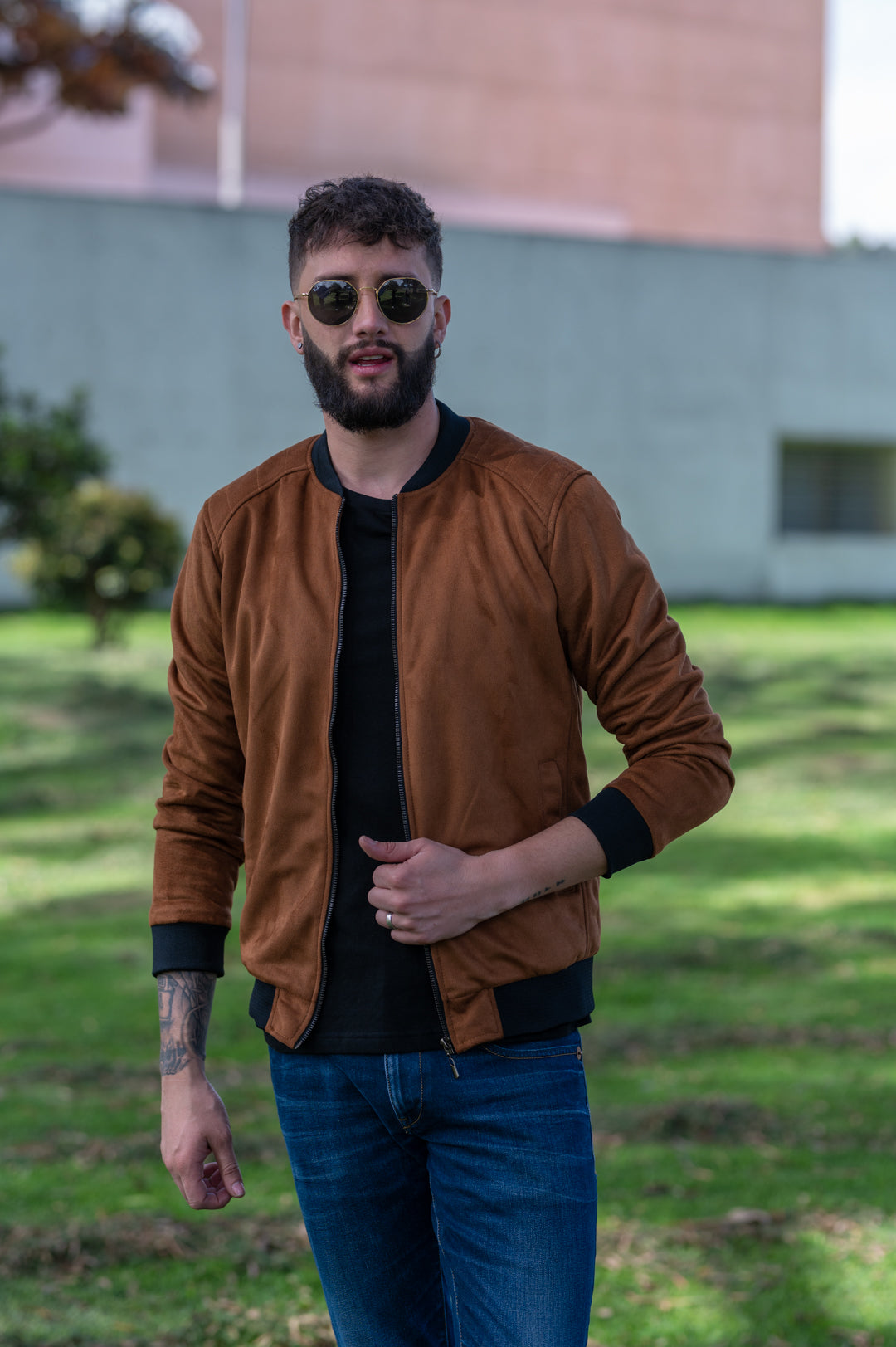 Bomber Classic Piel Durazno 14085-1