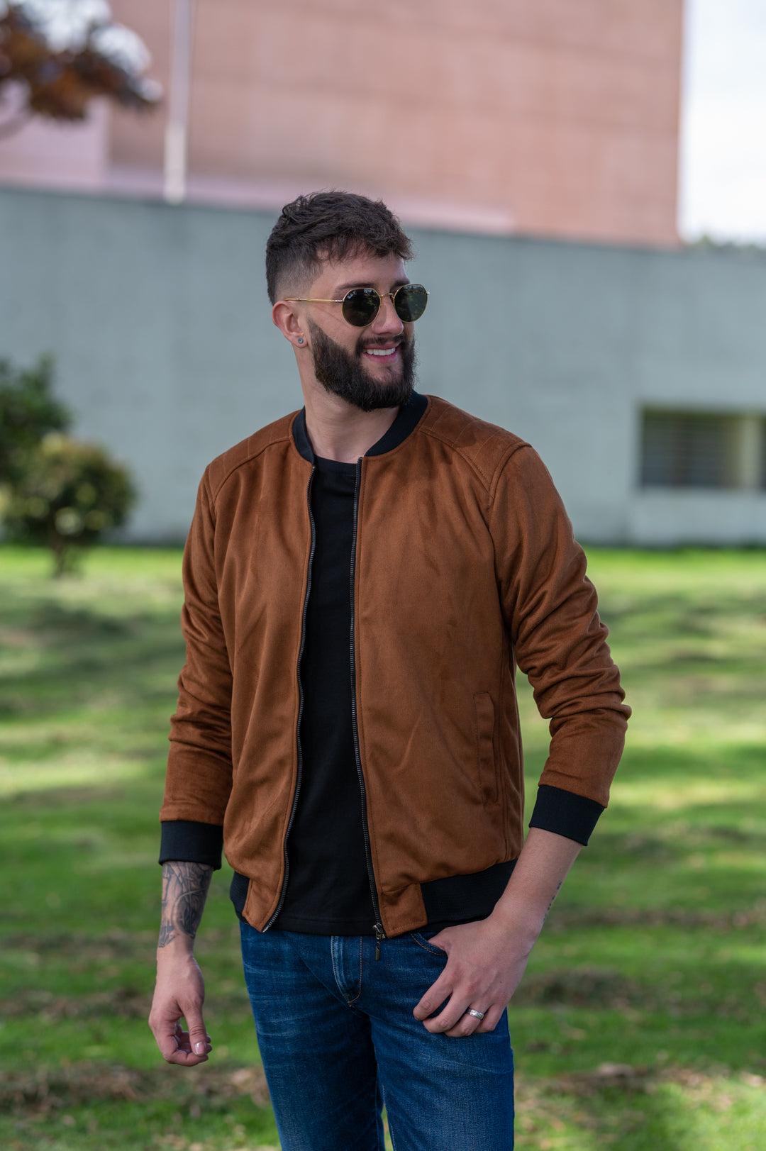 Bomber Classic Piel Durazno 14085-1