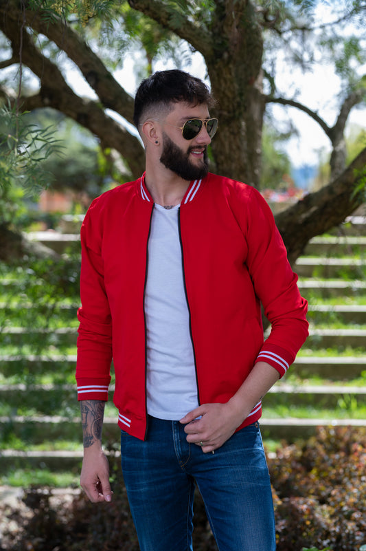 Match de Chaquetas Bomber Classic Hombre 14110 Rojo