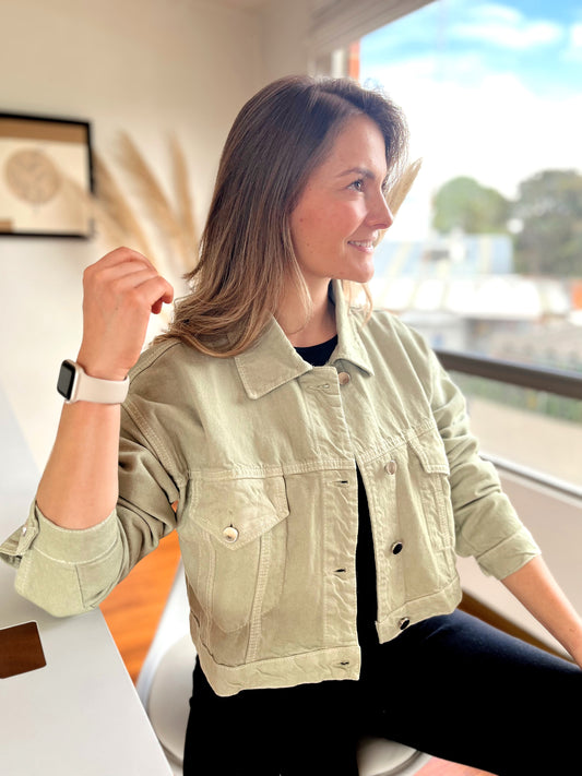 Chaquetas de Jean 10004 Verde