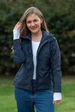 Cargar imagen en el visor de la galería, Chaqueta Mujer Impermeable Cola Pato Azul
