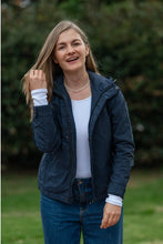 Cargar imagen en el visor de la galería, Chaqueta Mujer Impermeable Cola Pato Azul
