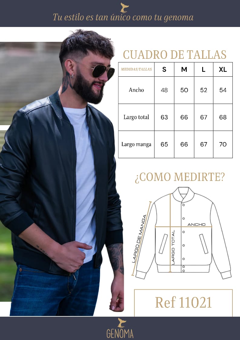 Jaqueta Biker de Couro 11021 PRETA