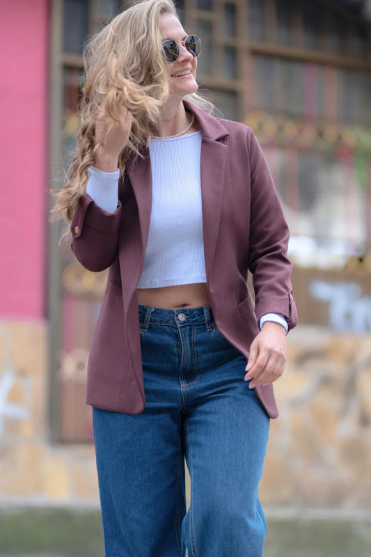 25054 Blazer Unicolor Tendencia