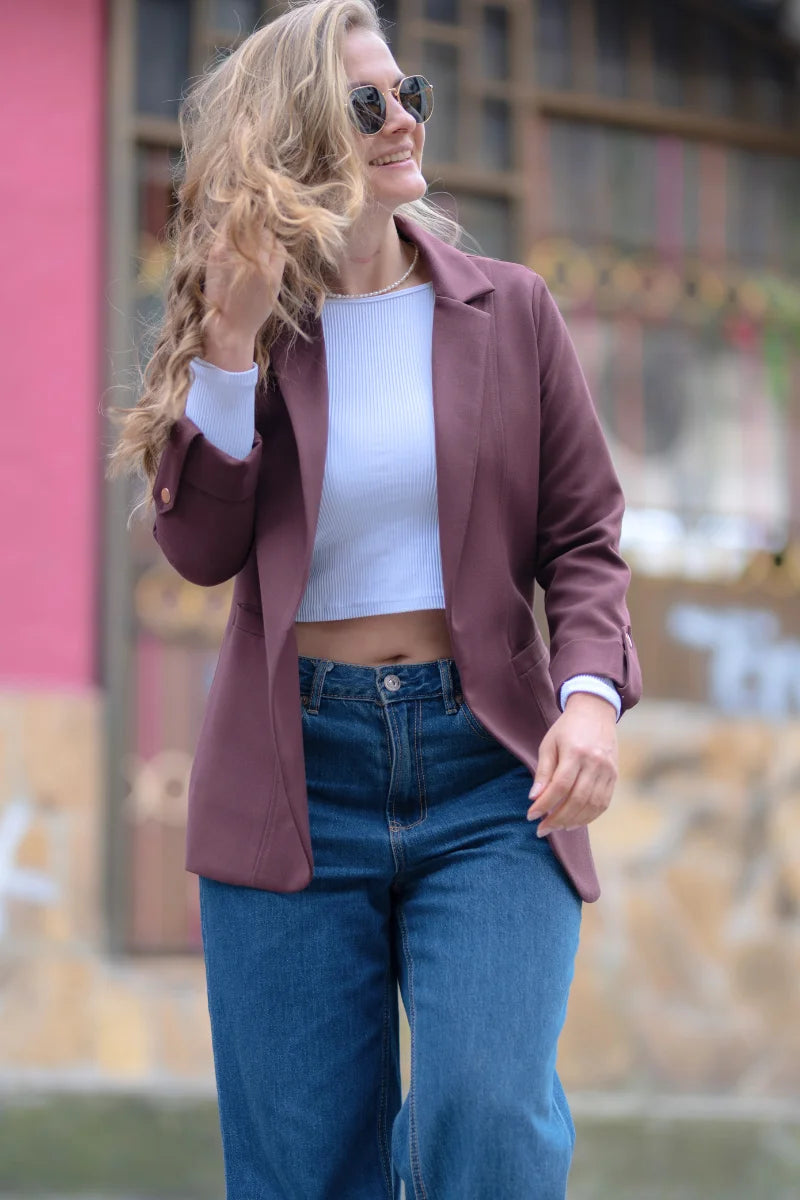 25054 Blazer Unicolor Tendencia