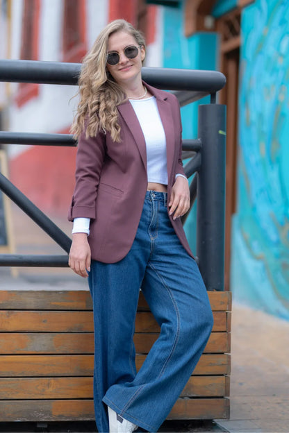 25054 Blazer Unicolor Tendencia