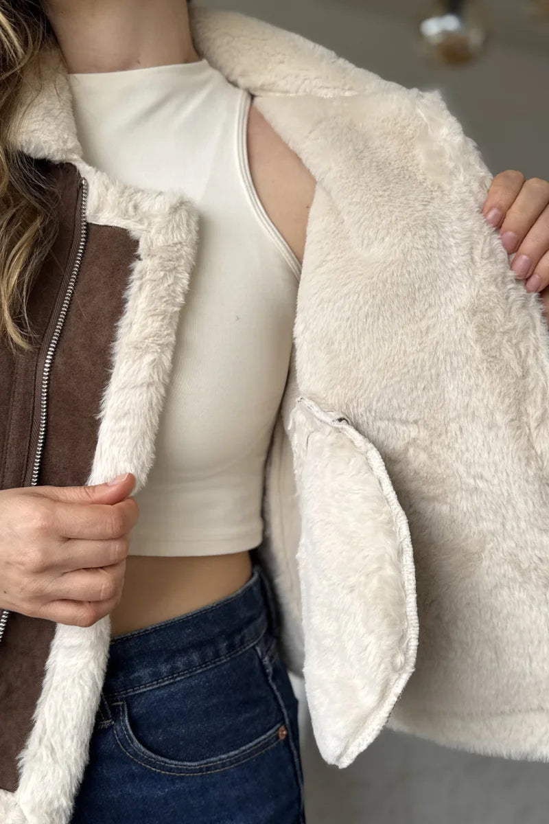 10065 Chaqueta Ovejera para mujer