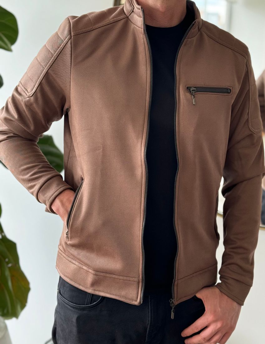 Chaqueta Bomber Classic 14170 Café