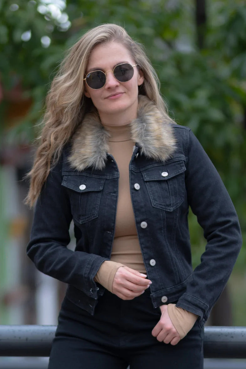 10009-3 Jean peluche  Negro