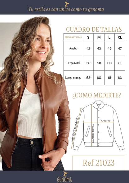 Chaquetas Biker Tipo Cuero 21023