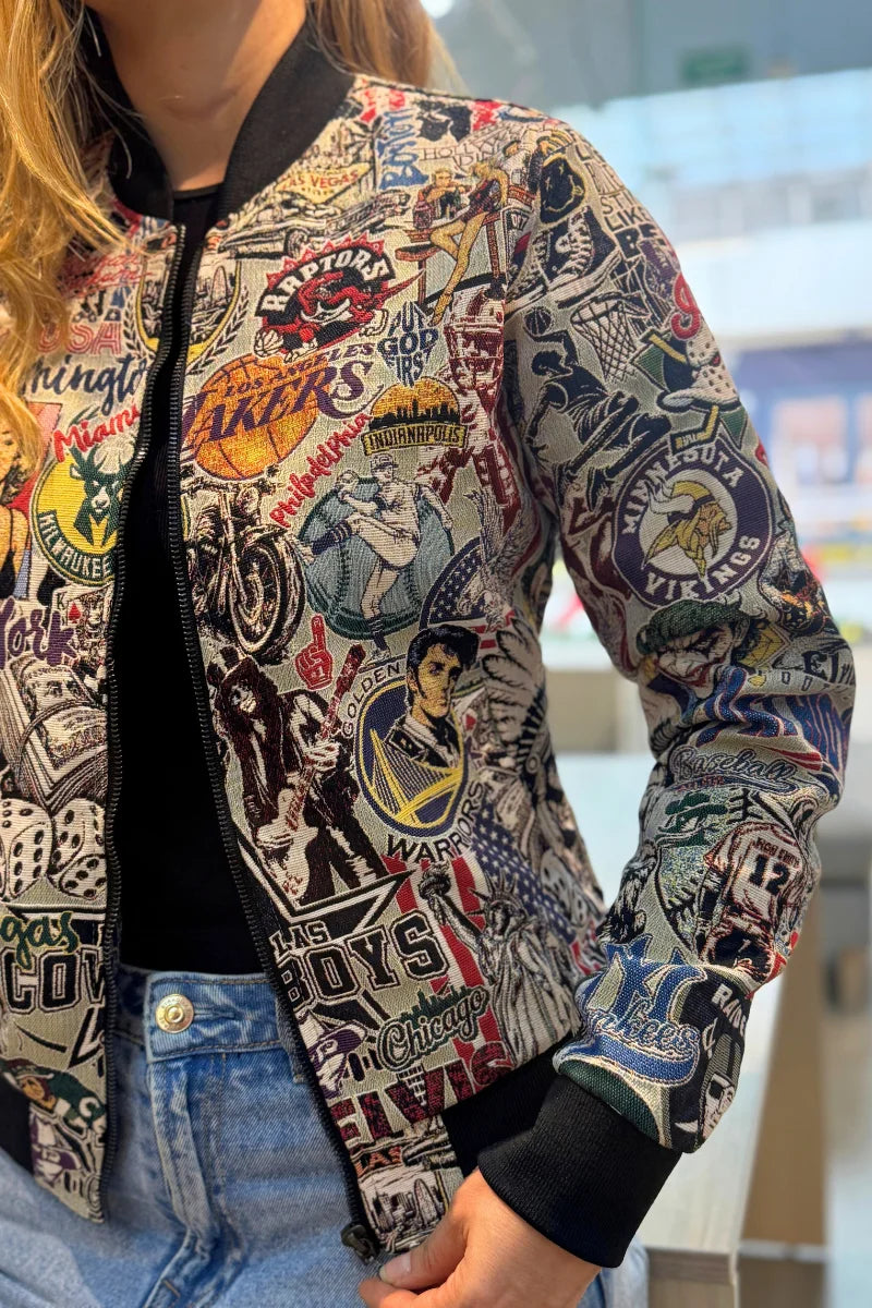 26154 Bomber Estampada Países