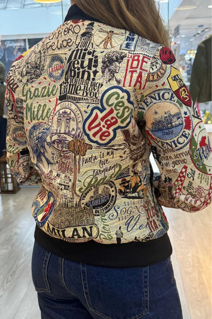 26154 Bomber Estampada Países