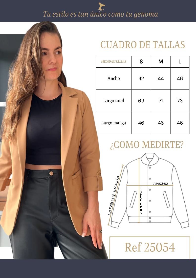 25054 Blazer Colores Pasteles