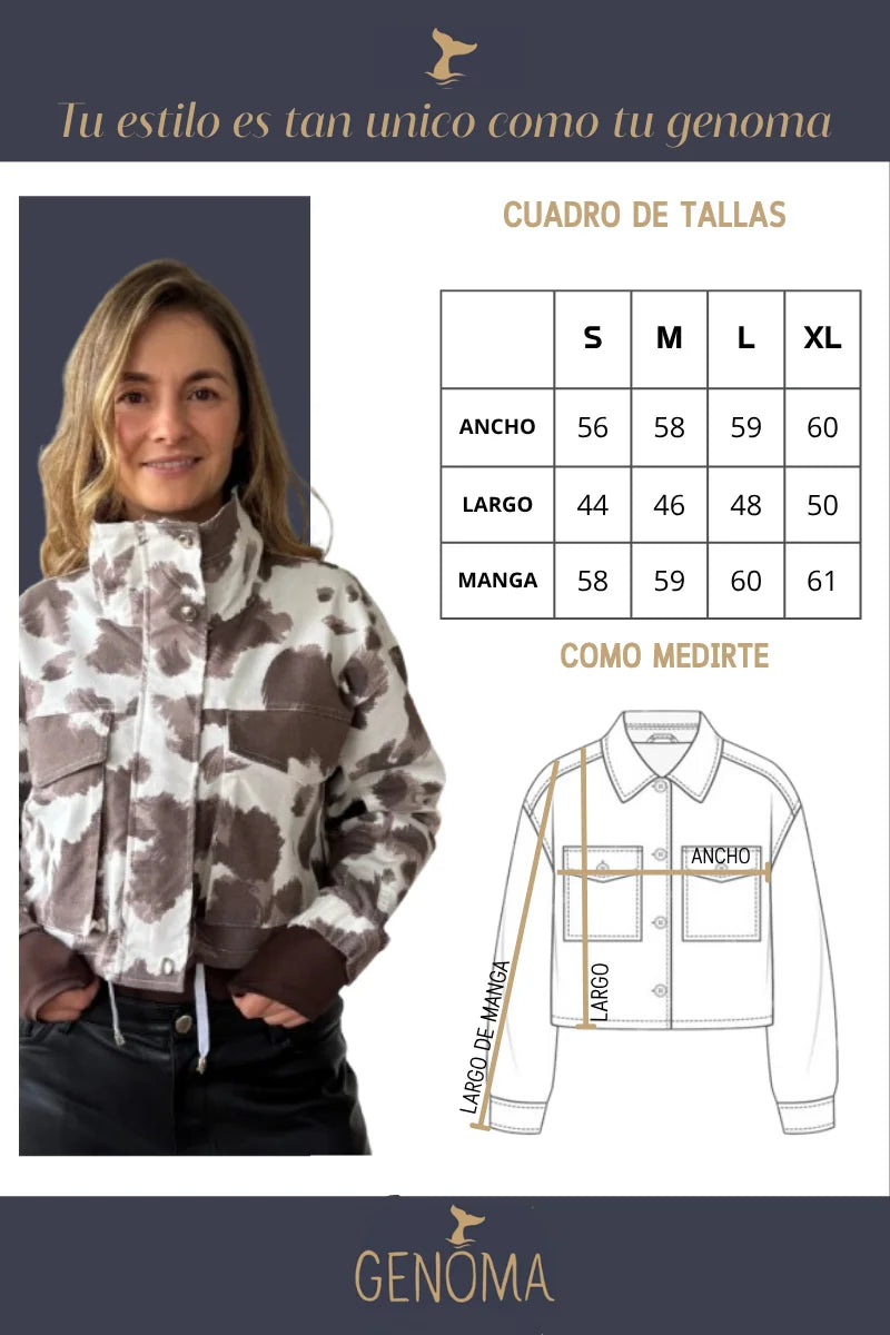 Chaqueta de Mujer Diseño Manchas