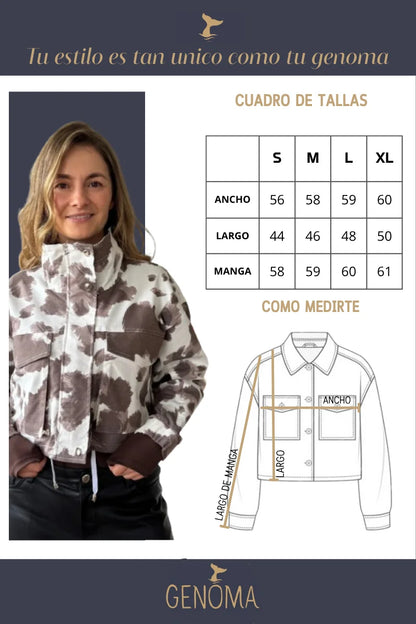 Chaqueta de Mujer Diseño Manchas