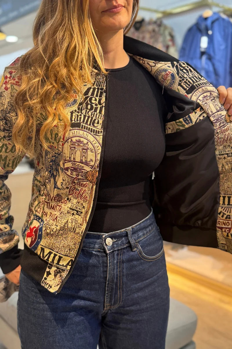 26154 Bomber Estampada Países