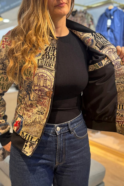 26154 Bomber Estampada Países