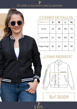 Cargar imagen en el visor de la galería, Chaqueta impermeable 26109 Combinada con Raya Blanca
