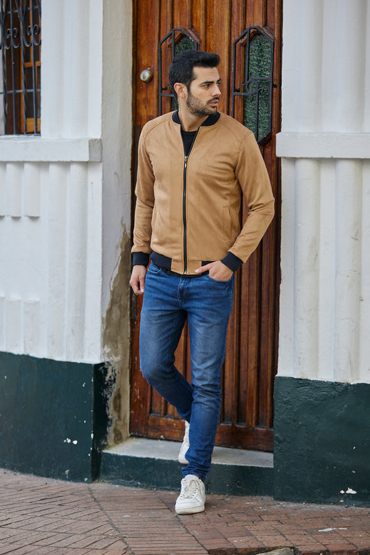 Chaquetas Bomber Classic 14085 Taupe