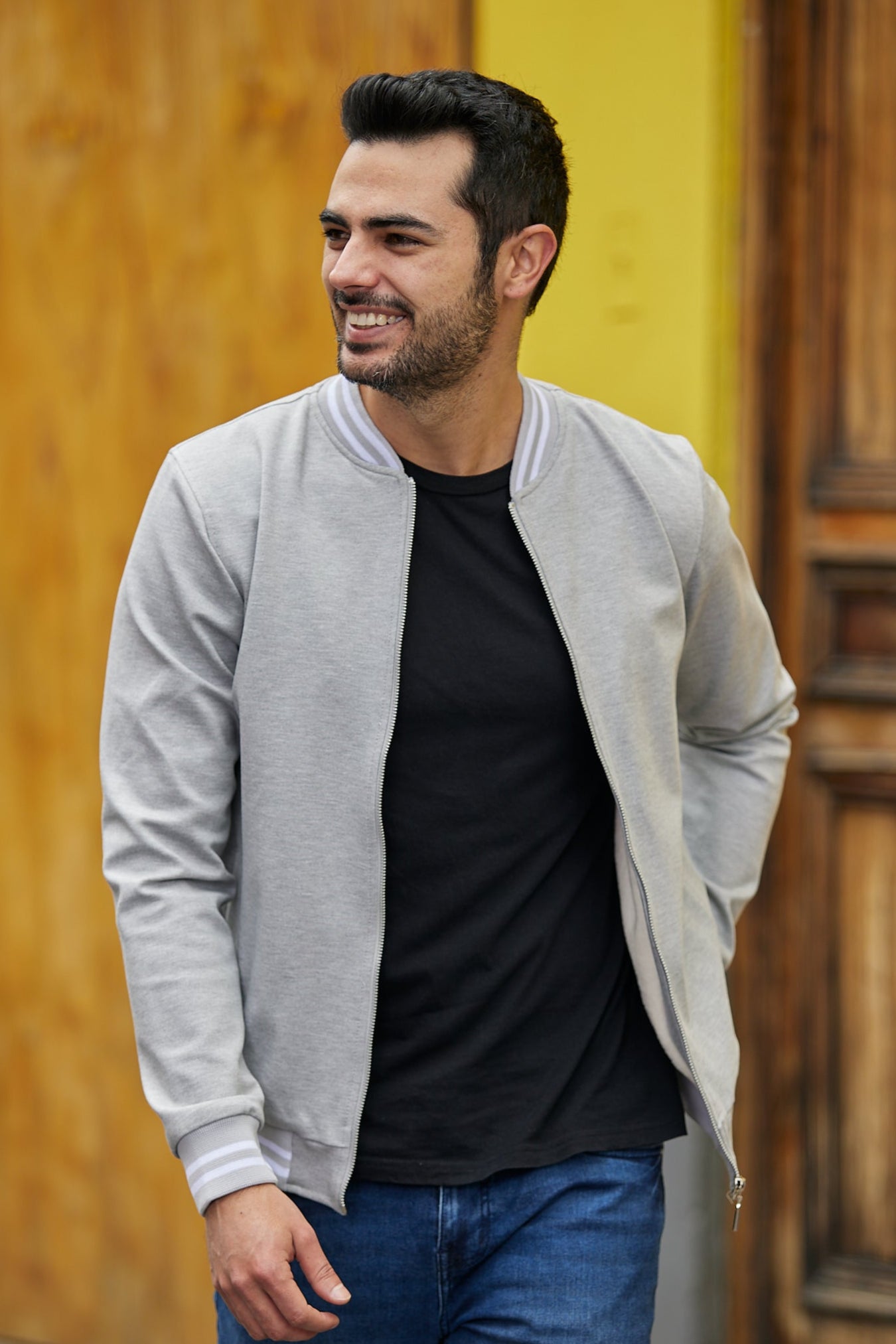 Chaquetas Bomber Classic 14001 Jaspe