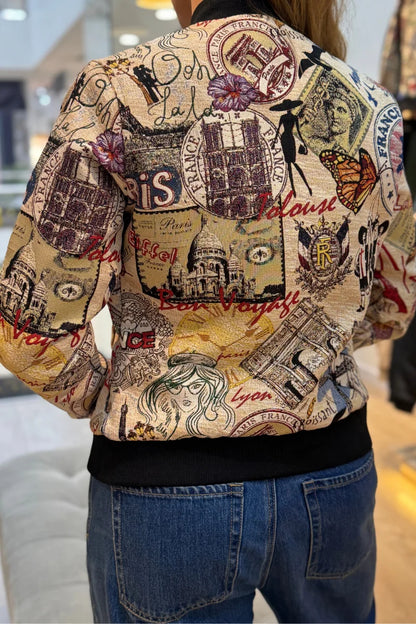 26154 Bomber Estampada Países