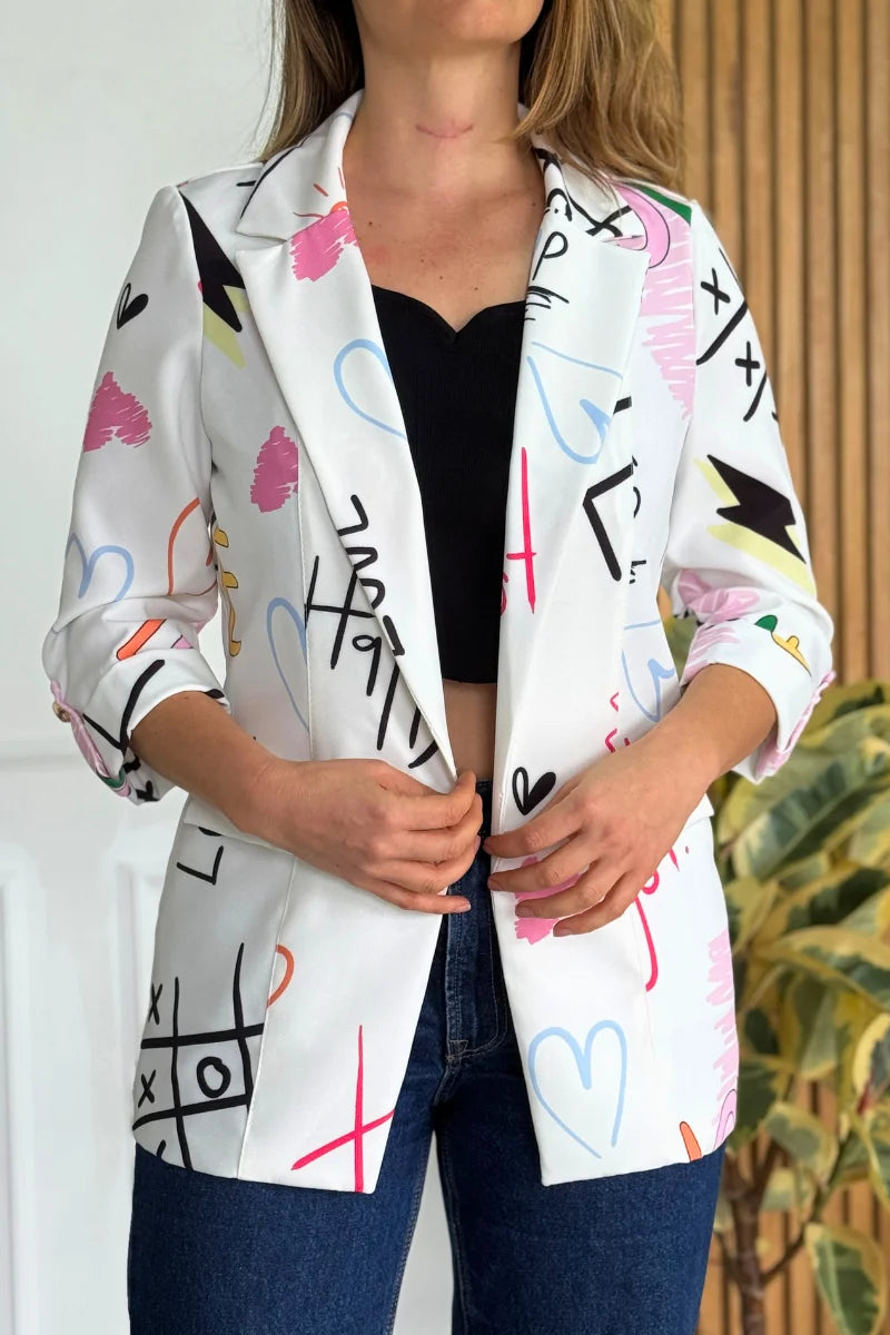 25054 Blazer Estampado