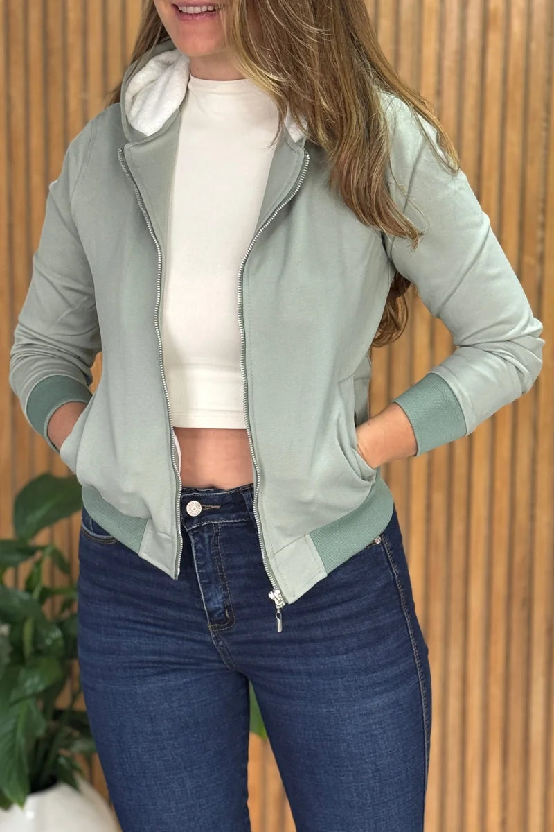 Chaqueta tipo Hoodies 26004 Unicolor