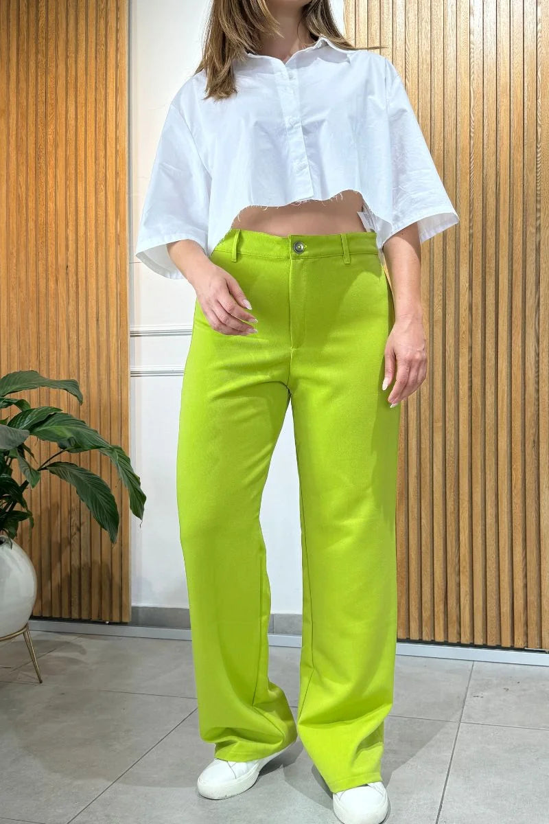 104 Pantalon Para Mujer Tiro Alto