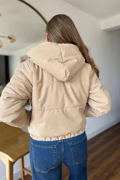 10057  Chaqueta acolchada cuero tex ovejera