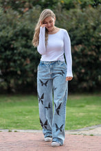 Cargar imagen en el visor de la galería, Pantalón Jean Claro  Mariposas
