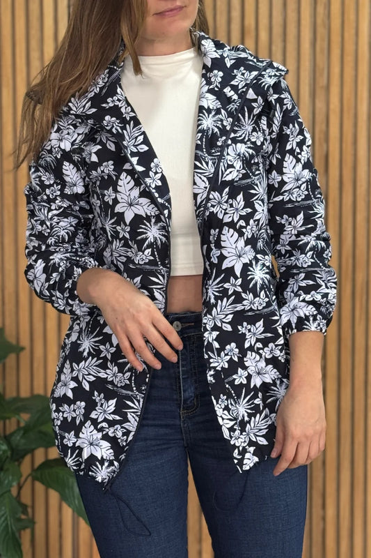 Chaqueta Impermeable Flores 304