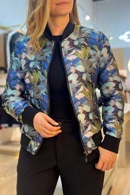 26154-7 Beisbolera Floral Azul