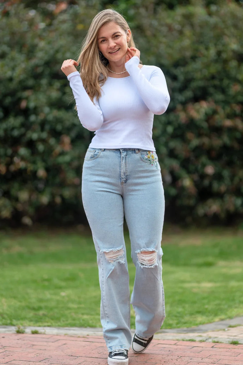 Pantalón Jean Flores