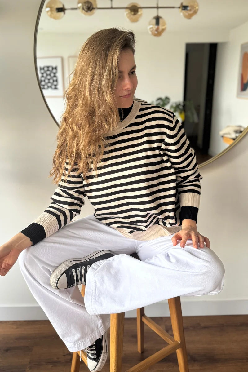 24010 Buzo tejido a rayas