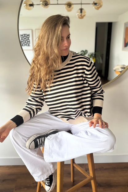 24010 Buzo tejido a rayas