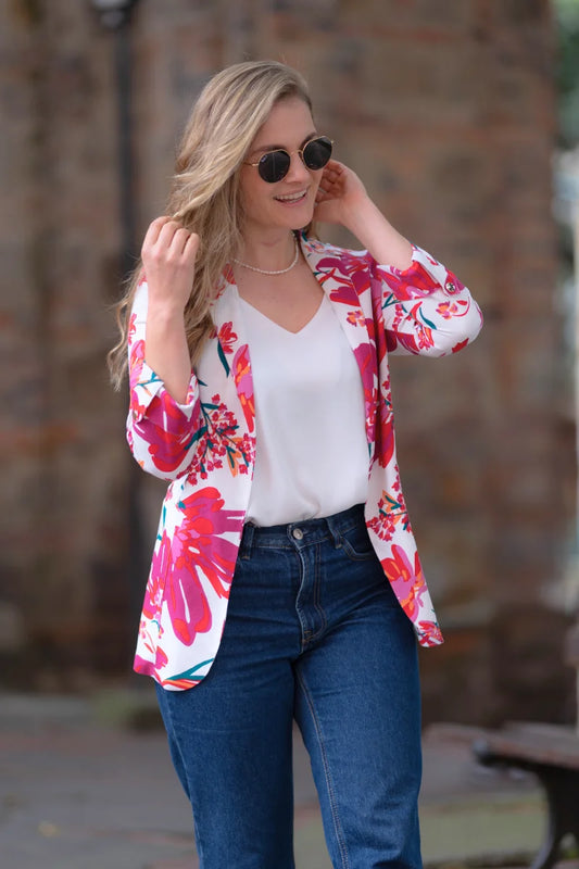 Blazer Flores 25061 Rosa