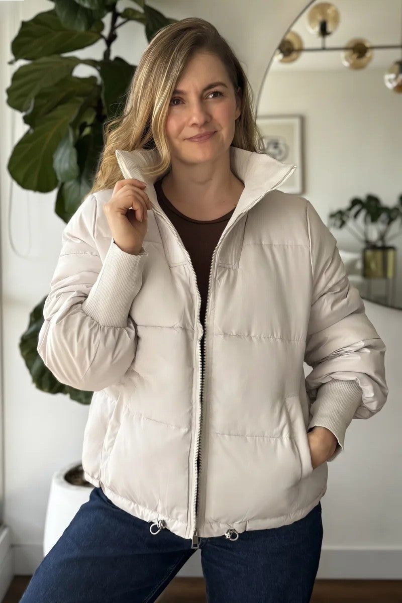 10066 Chaqueta Acolchada Rib Ancho