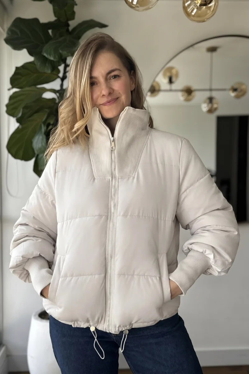 10066 Chaqueta Acolchada Rib Ancho