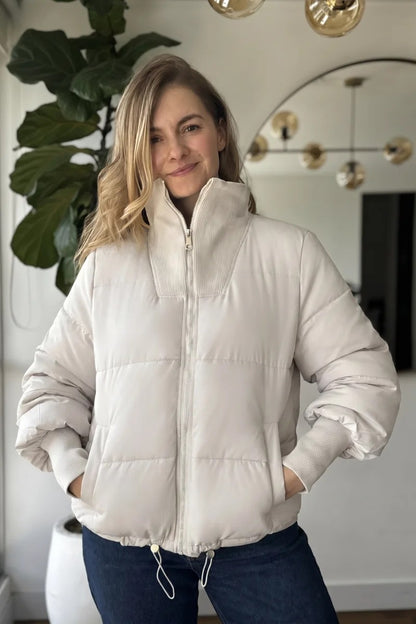 10066 Chaqueta Acolchada Rib Ancho
