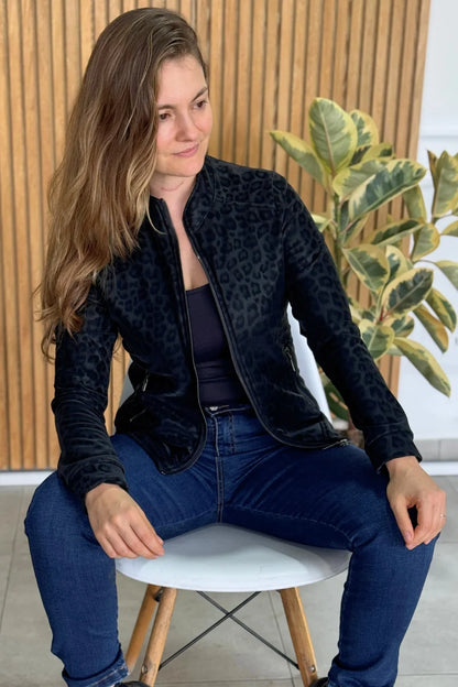 21029 Chaqueta mujer Cuero Tex Animal Print
