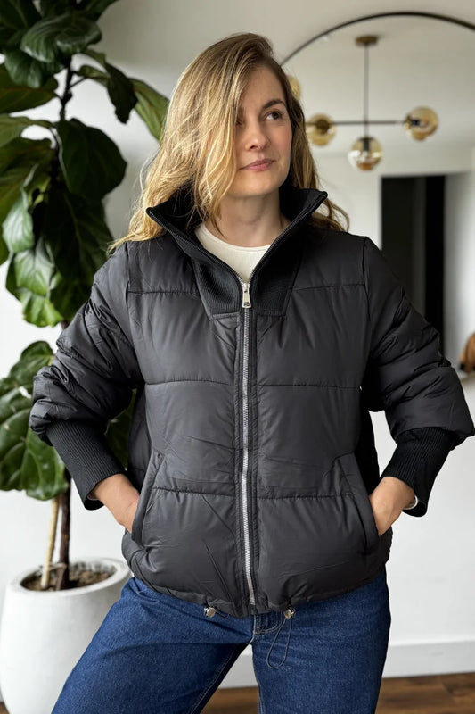 10066 Chaqueta Acolchada Rib Ancho