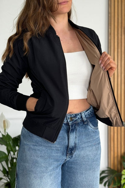26145 Chaqueta Doble Faz Mujer