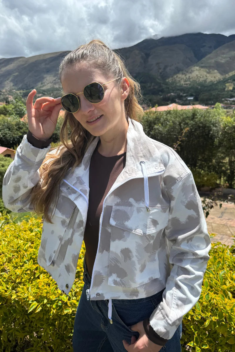 Chaqueta de Mujer Diseño Manchas