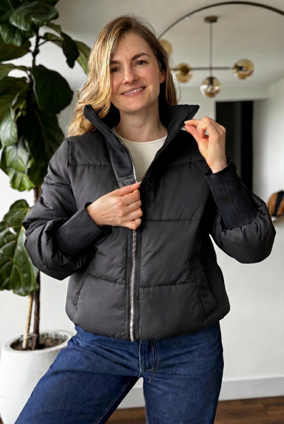 10066 Chaqueta Acolchada Rib Ancho