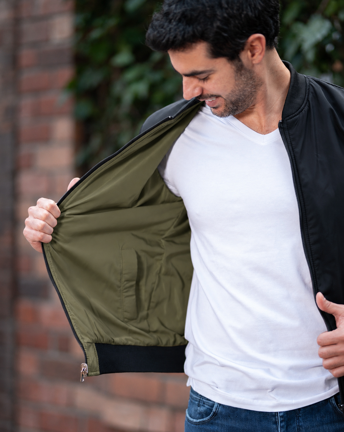 Chaqueta Impermeable Doble Faz Hombre  14169