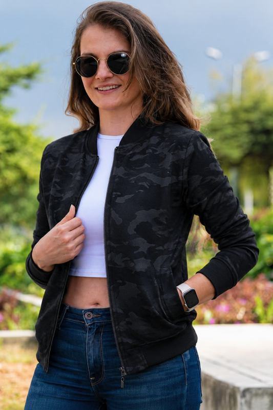 26103 Bomber Classic Militar Gris