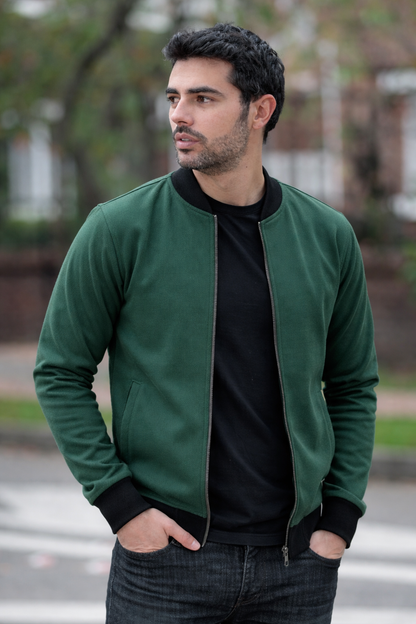 Chaqueta Bomber Classic 14096 Rib Oscuro