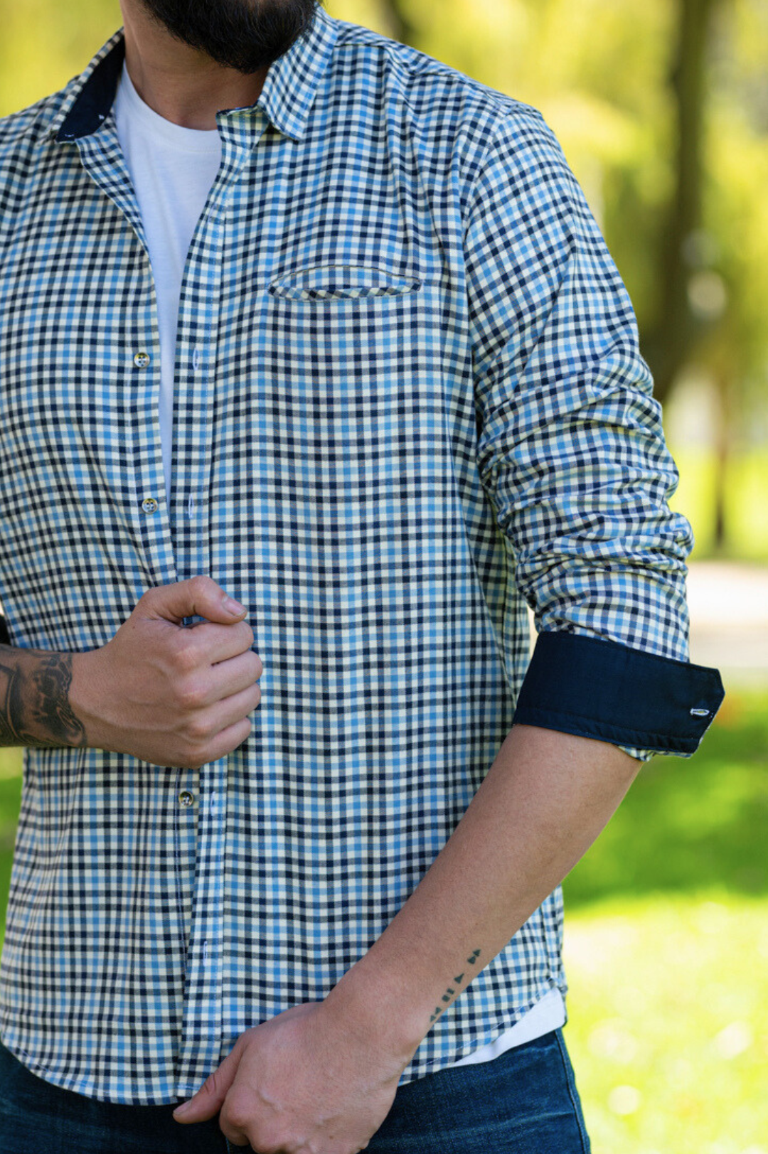 Camisa de Hombre 31171 Azul