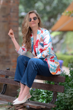 Cargar imagen en el visor de la galería, Blazer Flores 25061 Azul

