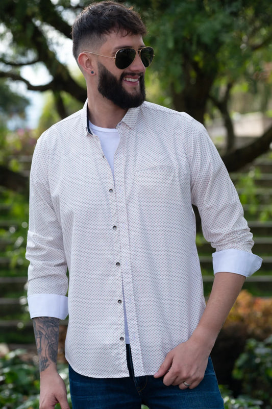 Camisa de Hombre 31171 con Rojo